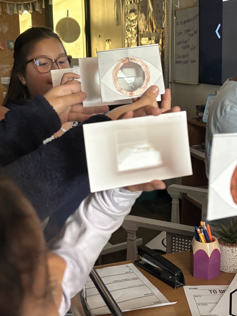 Miss Keller’s 4th grade class is learning how our eyes work! Today, we built a model of an eye and explored how each part works together to help us see. 👀 👀