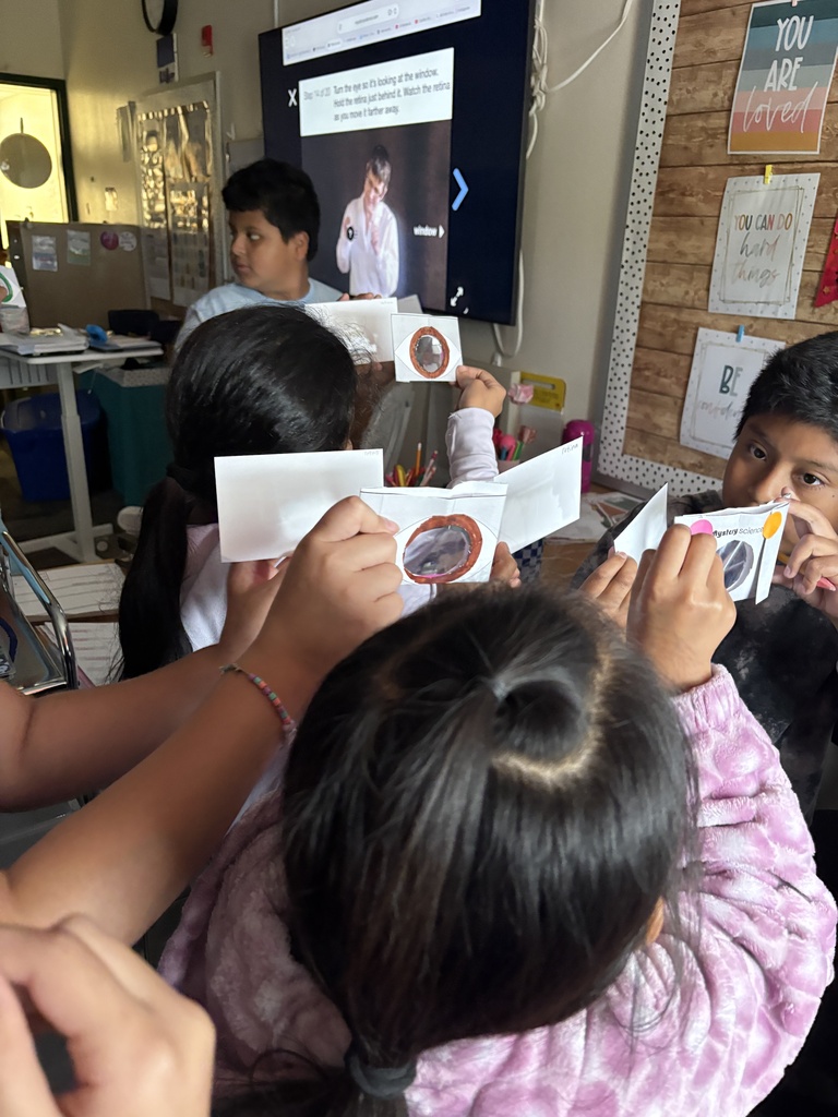 Miss Keller’s 4th grade class is learning how our eyes work! Today, we built a model of an eye and explored how each part works together to help us see. 👀 👀