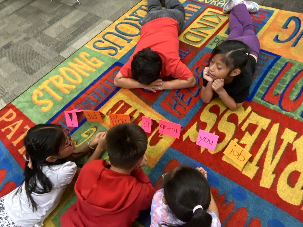 Mrs. Cariit’s class had fun learning how to build and create and create complete sentences!