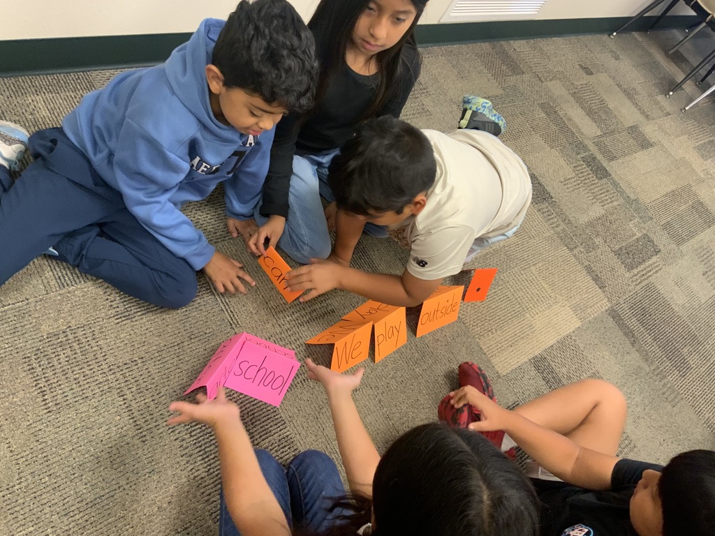 Mrs. Cariit’s class had fun learning how to build and create and create complete sentences!