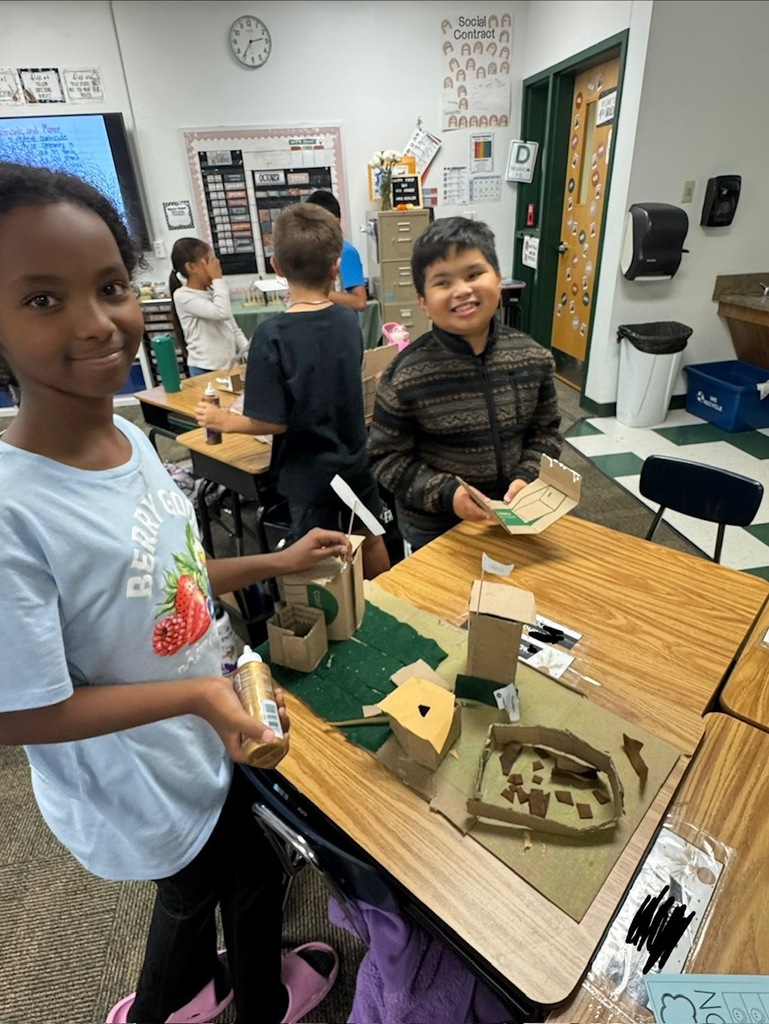 Mrs. Kehler’s class brought the Middle Ages to life by building their own medieval town and countryside dioramas!