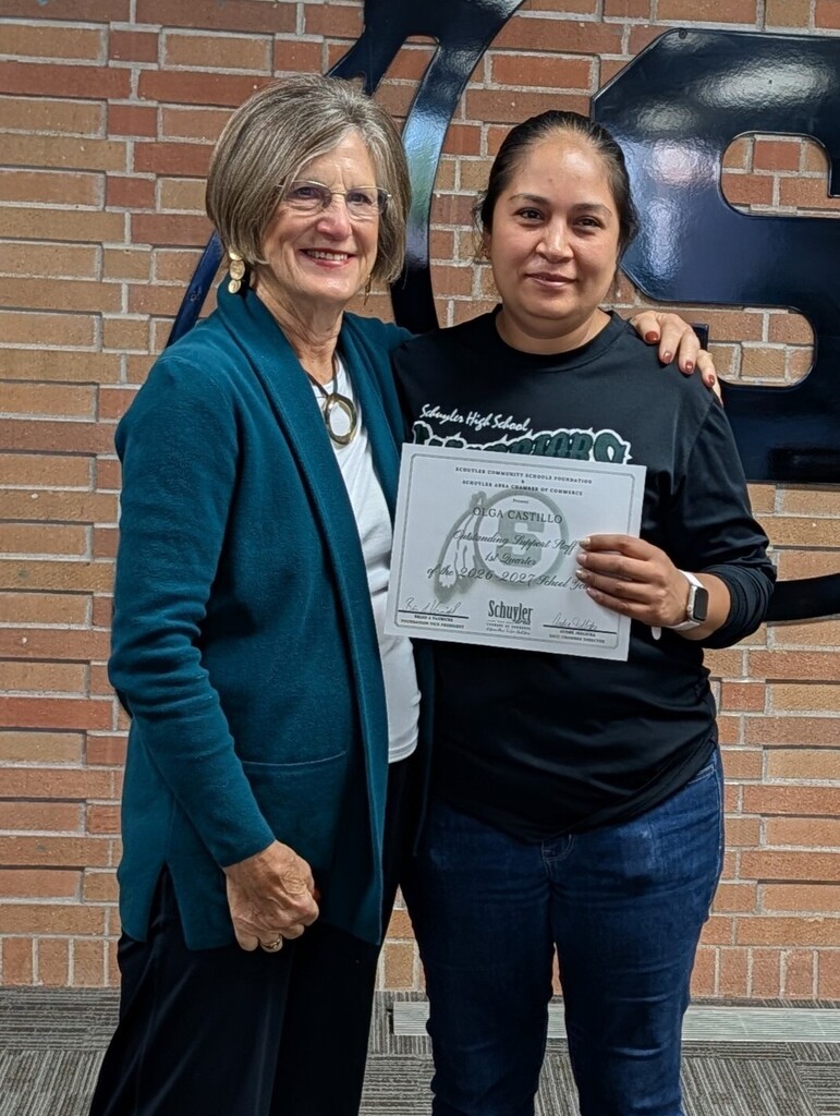 SCS Foundation member & Support Staff of the Quarter