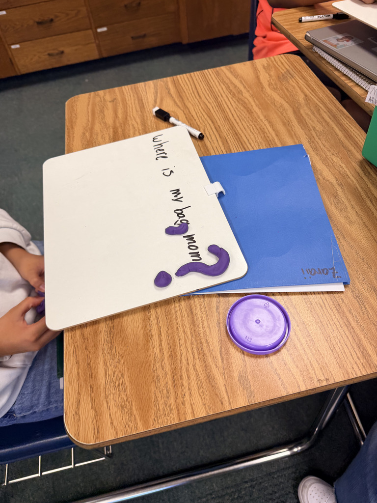 Shhh… Find Your Match, Then Squish and Shape! Our 6th Grade Writing class took on the silent matching challenge—no talking, just reading! Then, they got creative using Play-Doh to shape punctuation marks. Who knew grammar could be this much fun? ✏️