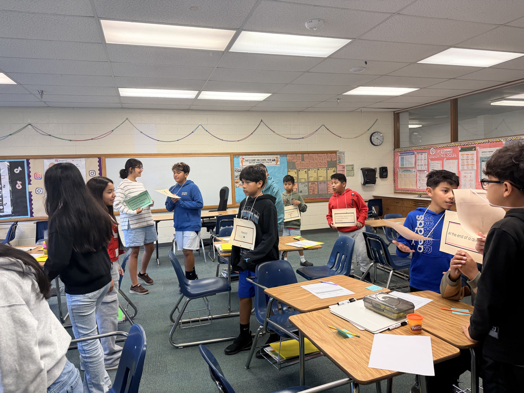 Shhh… Find Your Match, Then Squish and Shape! Our 6th Grade Writing class took on the silent matching challenge—no talking, just reading! Then, they got creative using Play-Doh to shape punctuation marks. Who knew grammar could be this much fun? ✏️