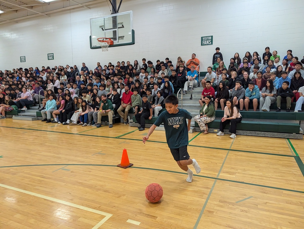 Student participating in the obstacle course.