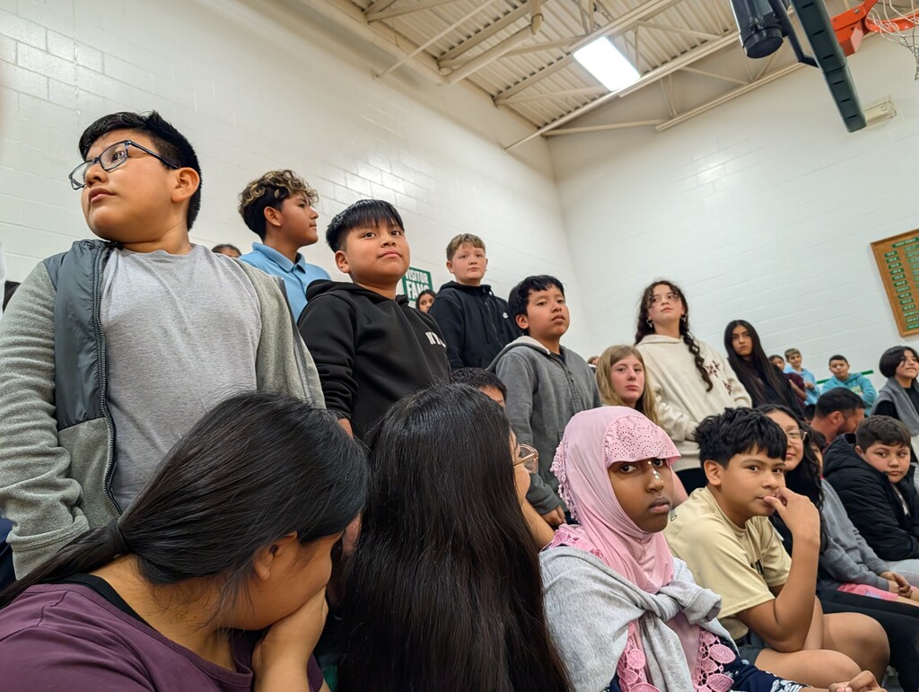 Students were told to stand when name was announced.