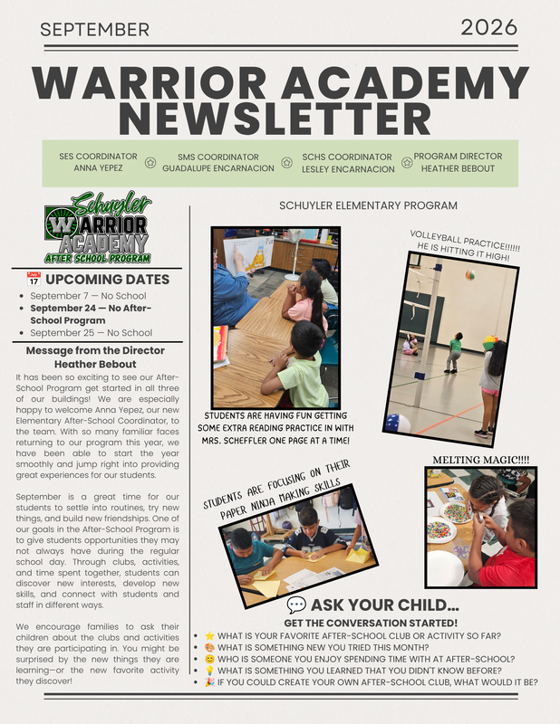 Sept Newsletter