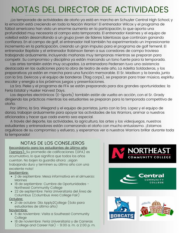 Sept Newsletter