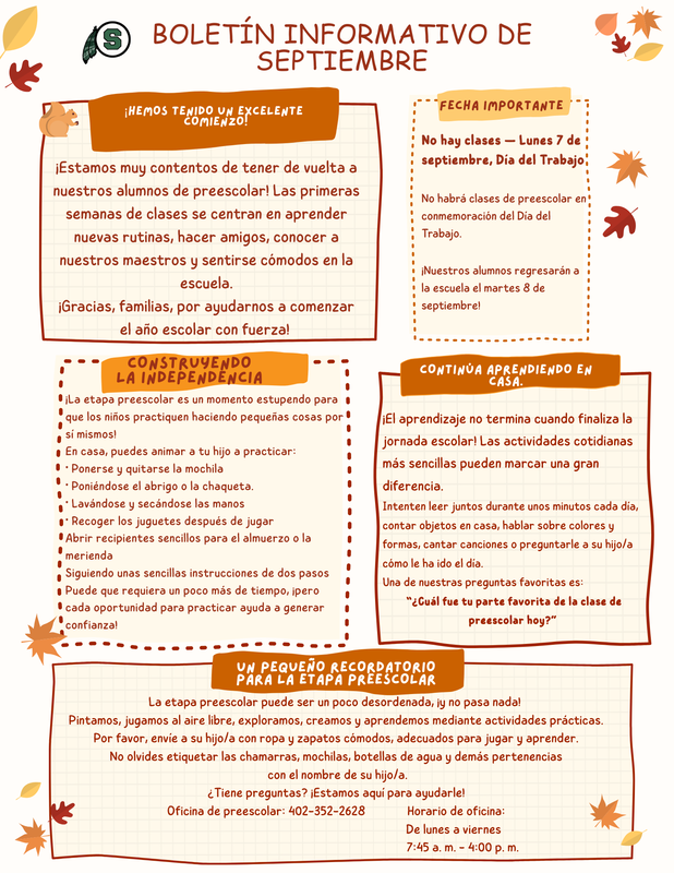 Sept Newsletter - Spanish