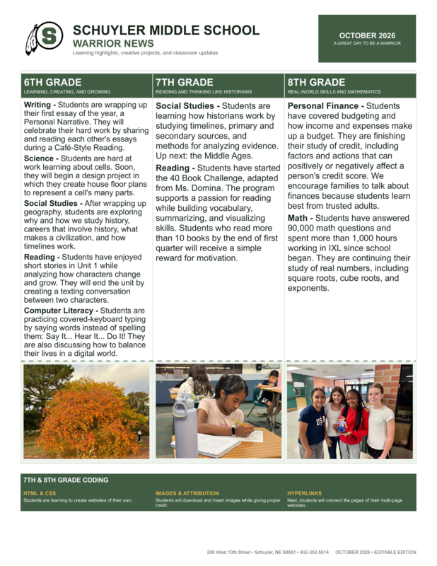 sms Oct. newsletter