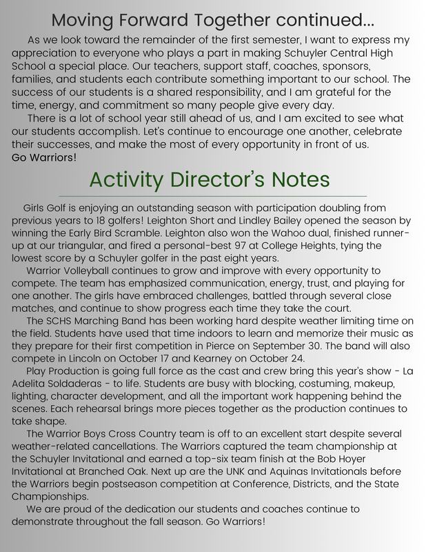 Oct newsletter