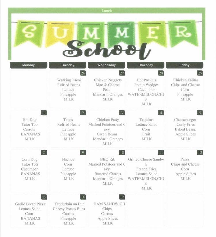 lunch menu