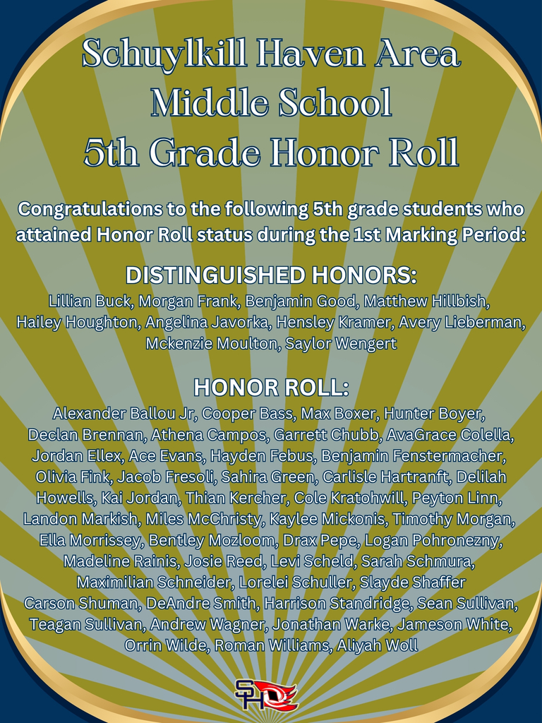 5th Grade Honor Roll