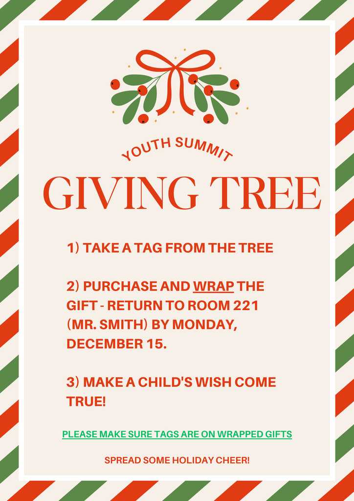 Youth Summit Giving Tree