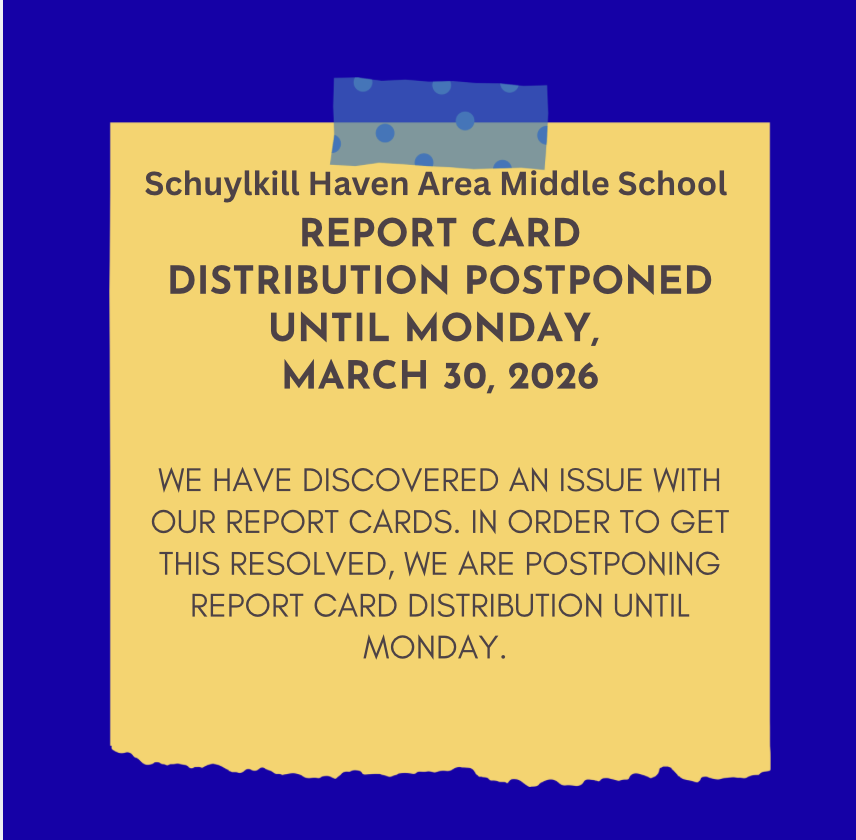 Postponed Report Card Distribution