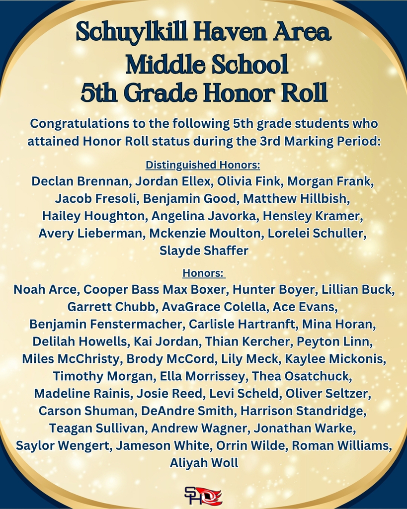 5th Grade Honor Roll