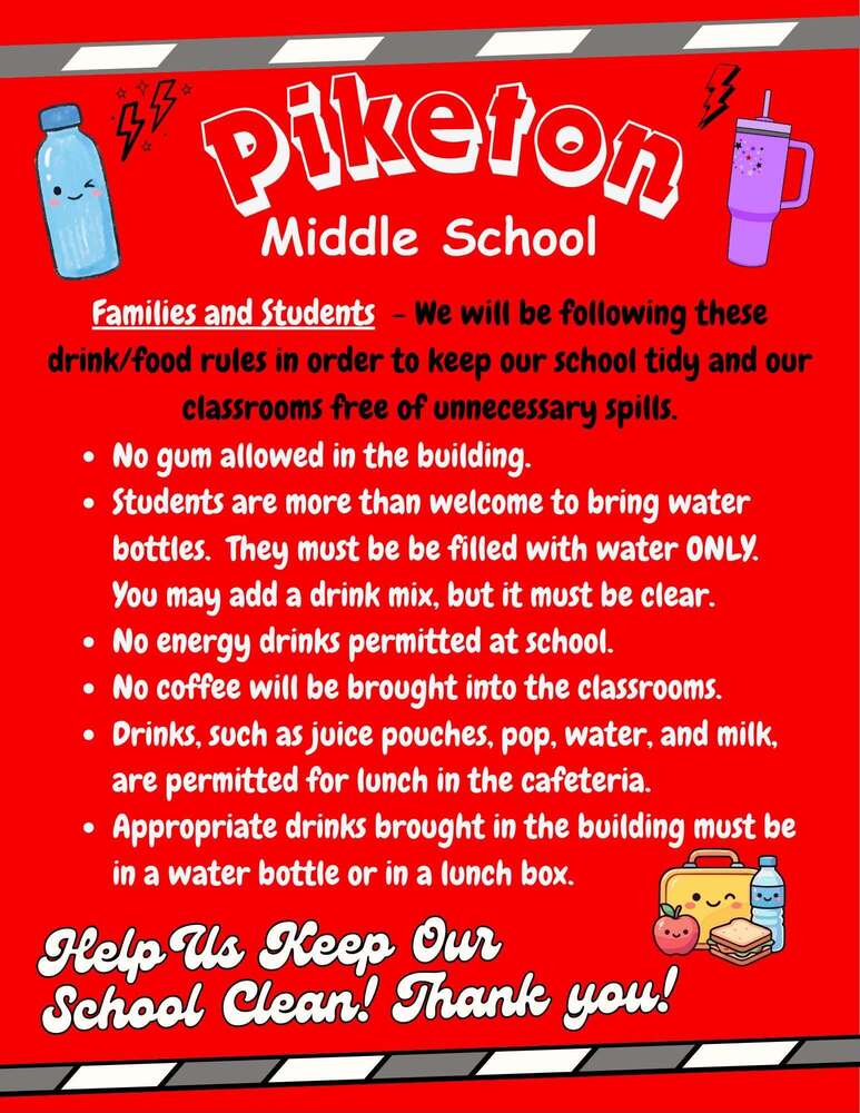 PMS Drink policies