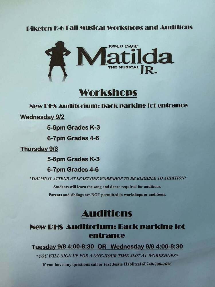 JR Musical Auditions