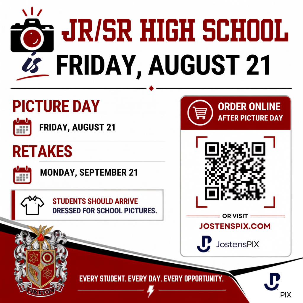 JR/SR High Picture Day Info