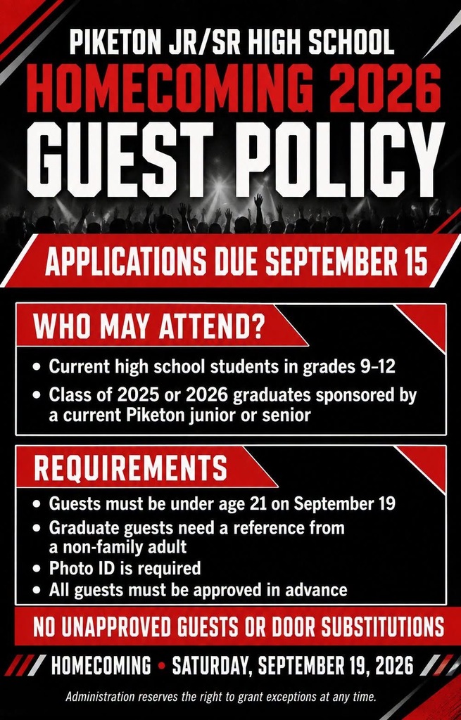 Homecoming Guest Policy