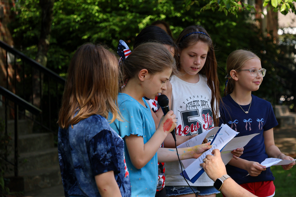 Thanking our local veterans at Clayville's Memorial Day celebration