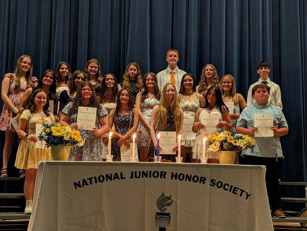 Scituate Middle School NJHS inductees