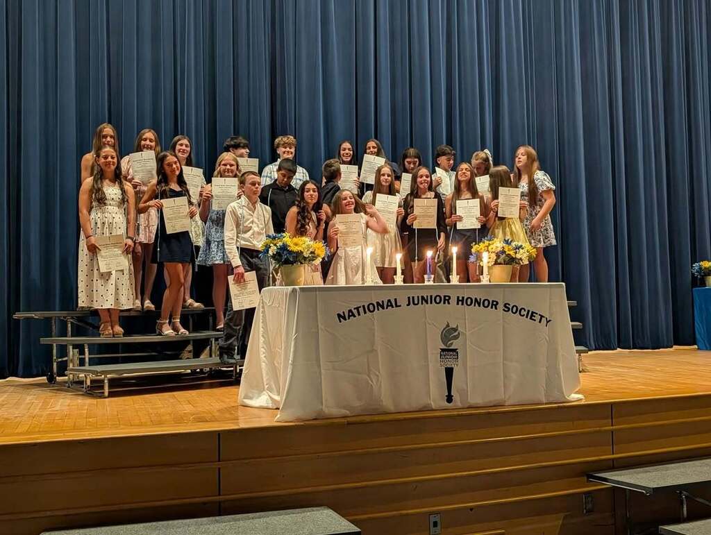 Scituate Middle School NJHS inductees