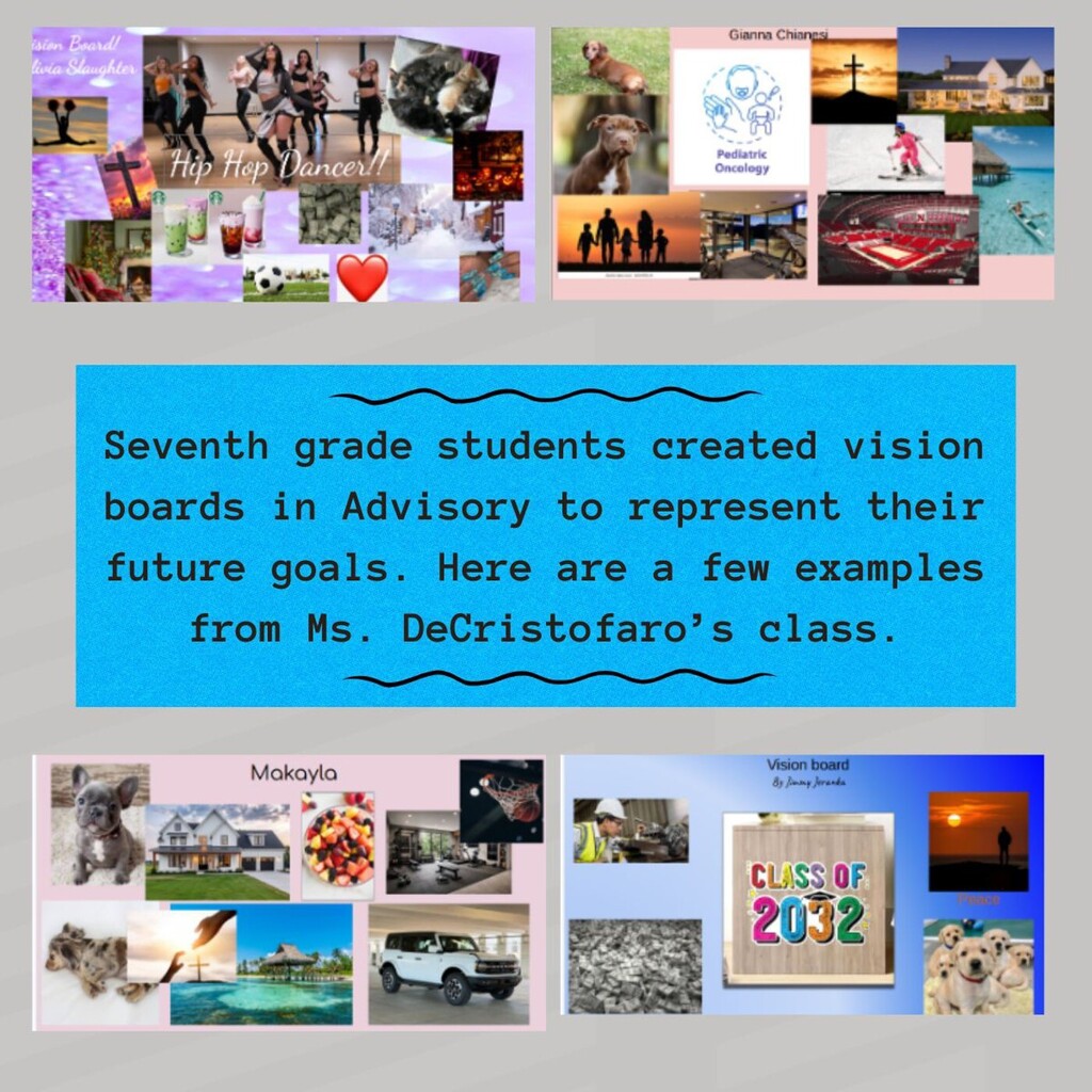 scituate middle school visionboards