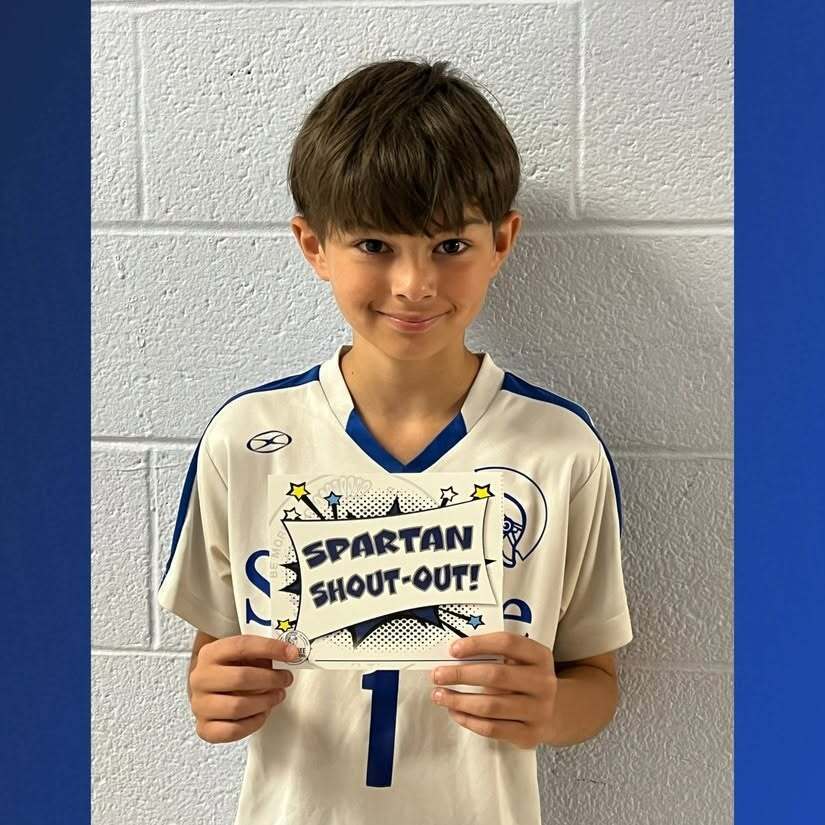 middle school students who earned spartan-shotouts