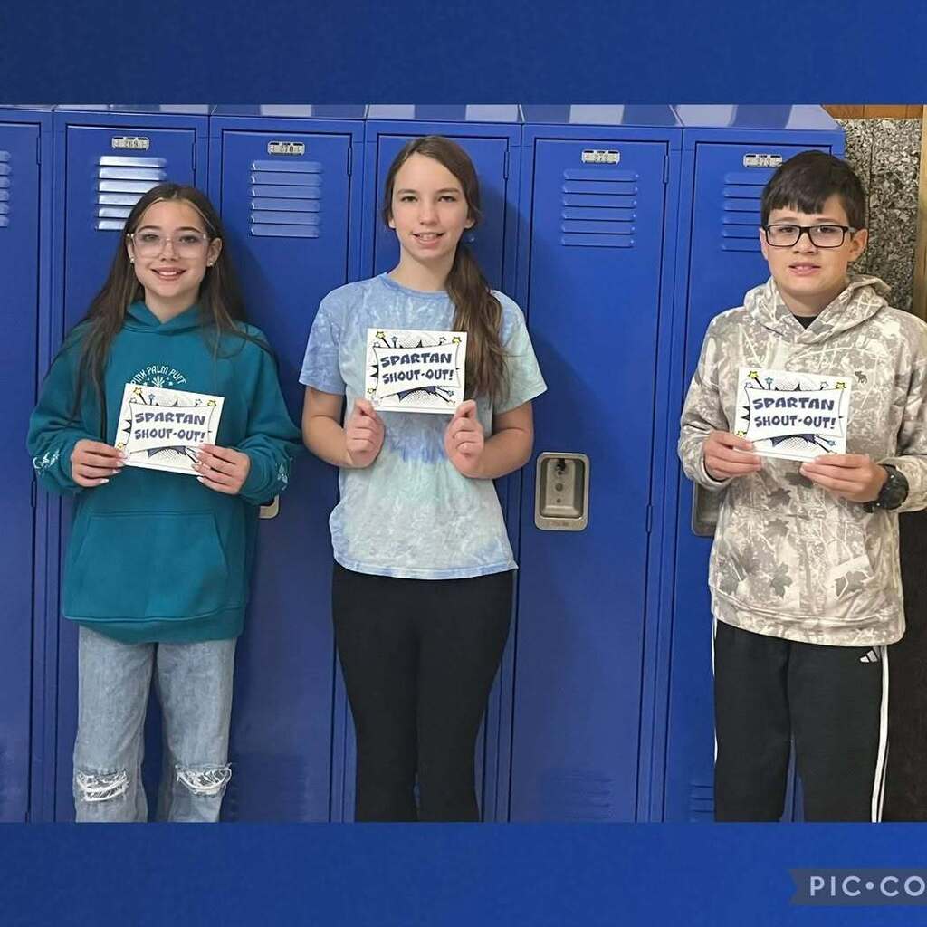 middle school spartan shout-outs