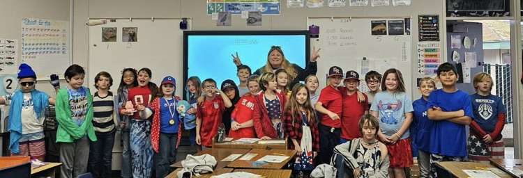 red white and blue day