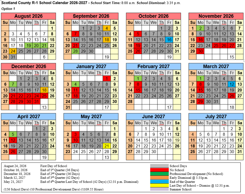 26-27 SCHOOL CALENDAR