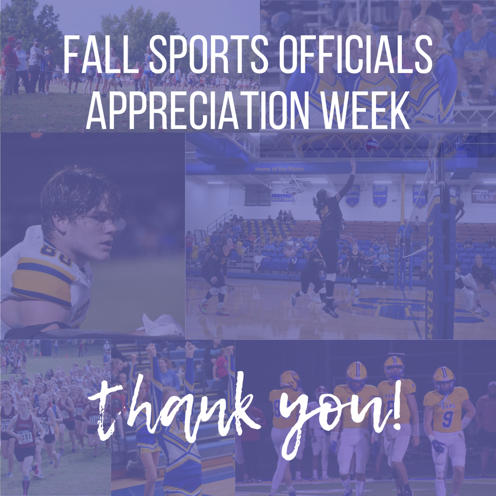 thank you fall sports officials!