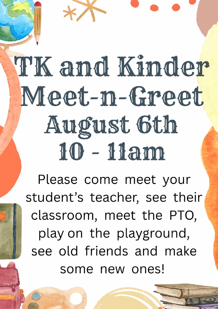 TK / Kinder Meet and Greet!
