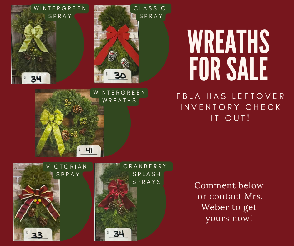 FBLA Wreaths for sale