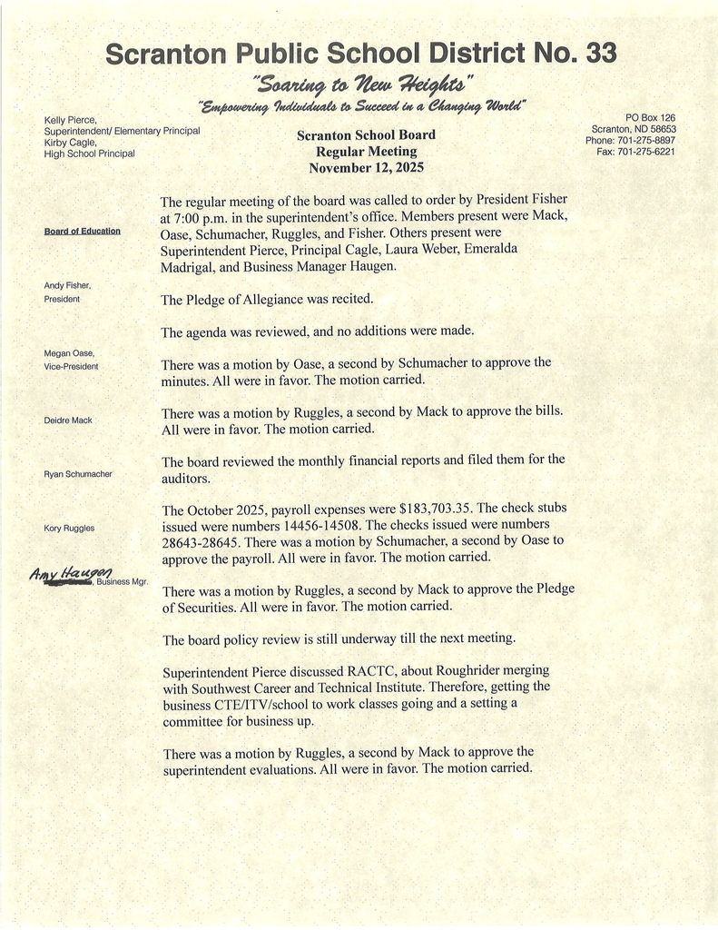 Nov. 12, 2025 Minutes Pt. 1