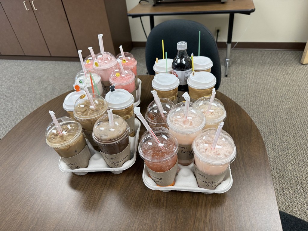 Thank you West River Clinic for the drinks and the Java shop for making them.