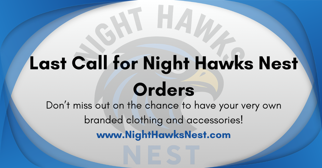 Last chance to order from Night Hawks Nest.