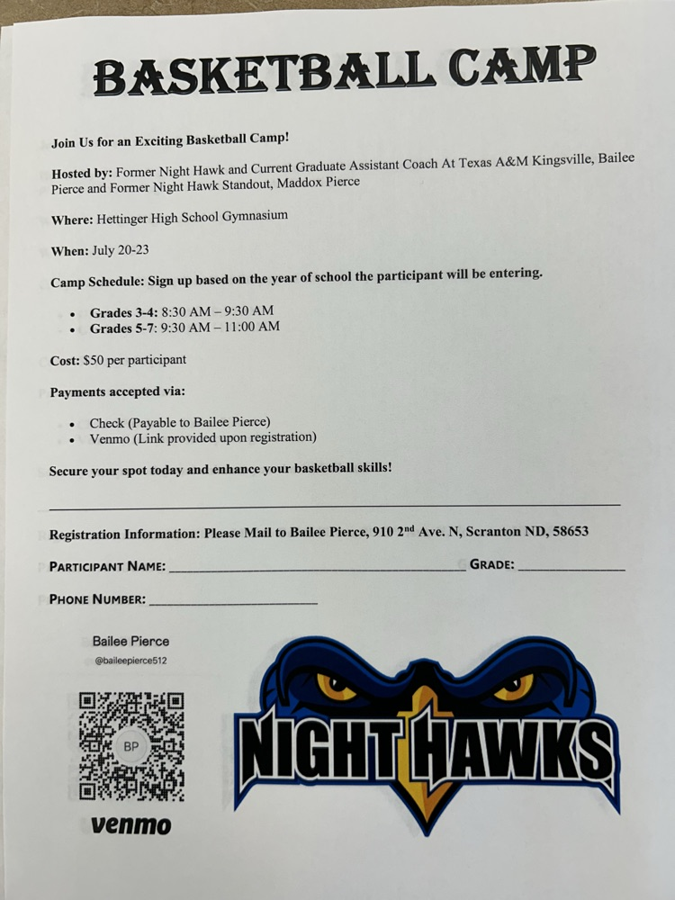 basketball camp form