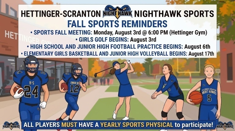 Fall Sports Reminders