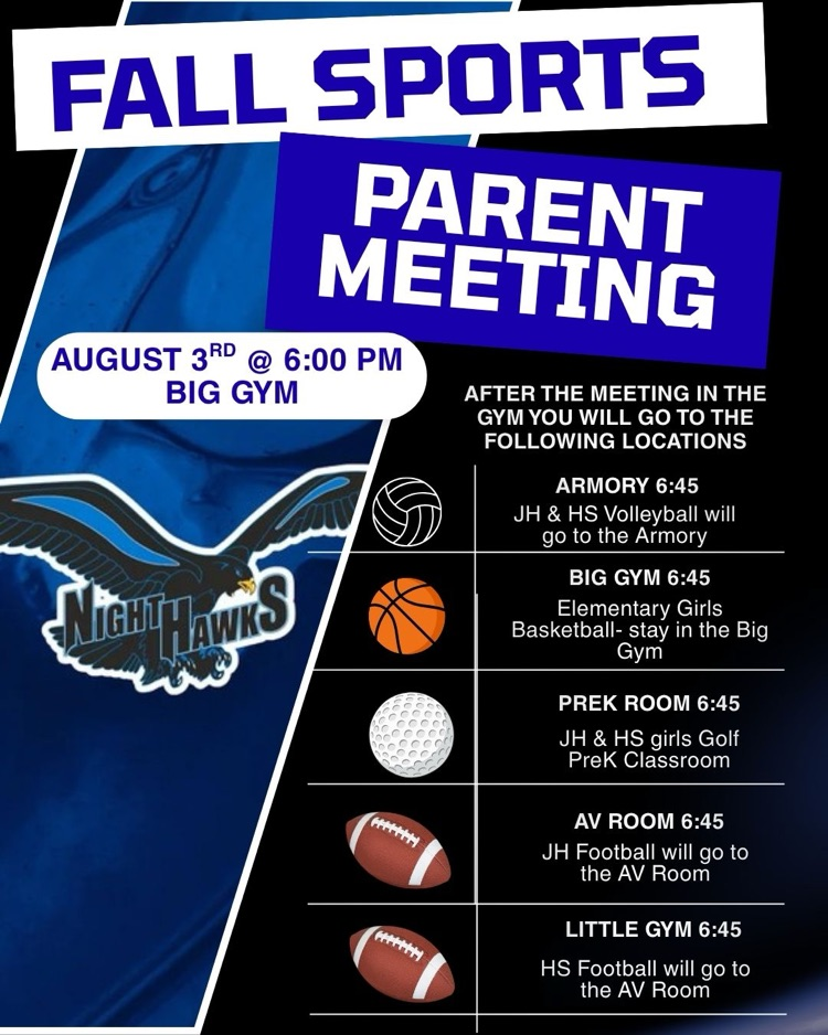 fall parent meeting
