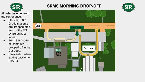 Please view maps for morning drop off and afternoon pick up. 