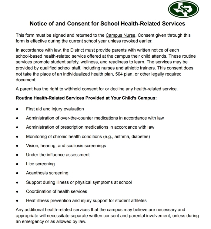 Notice of and Consent
