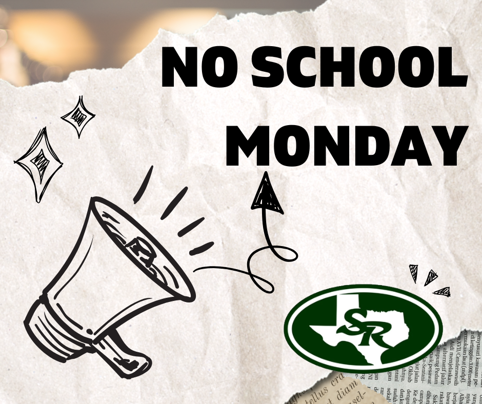 graphic for no school Monday