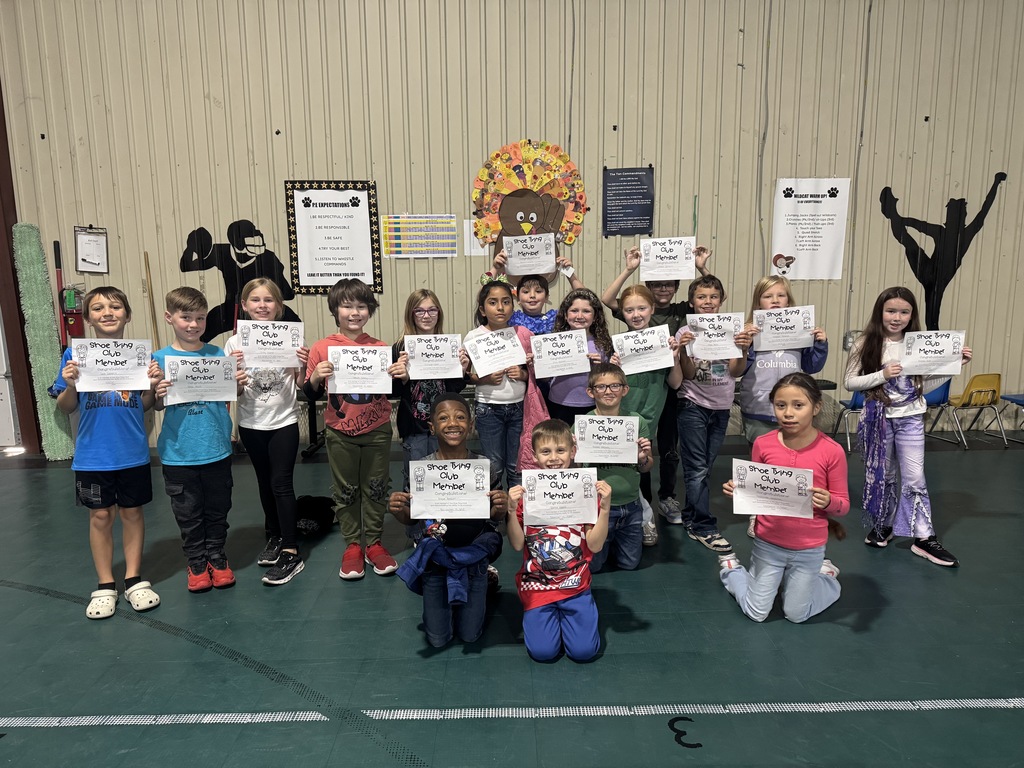 students met goal tying their shoe 