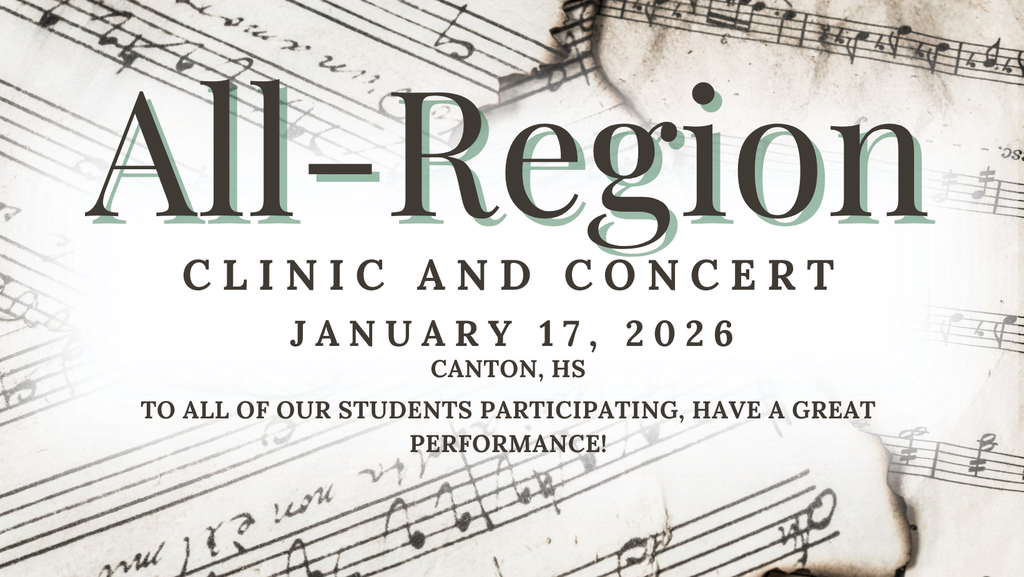 all region clinic and concert flyer