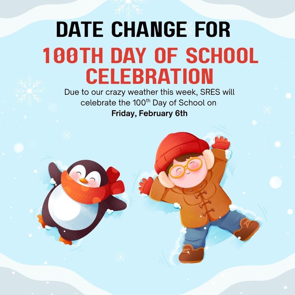 penguin and boy making snow angels in the snow