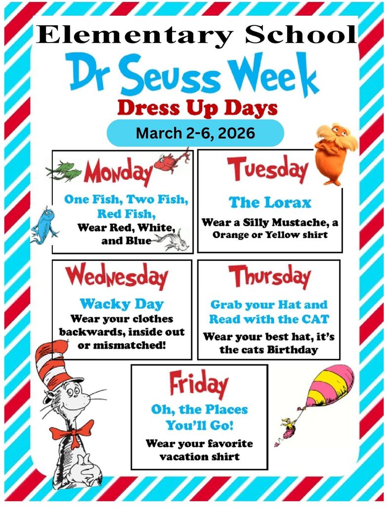 Dr Seuss Dress Up Days