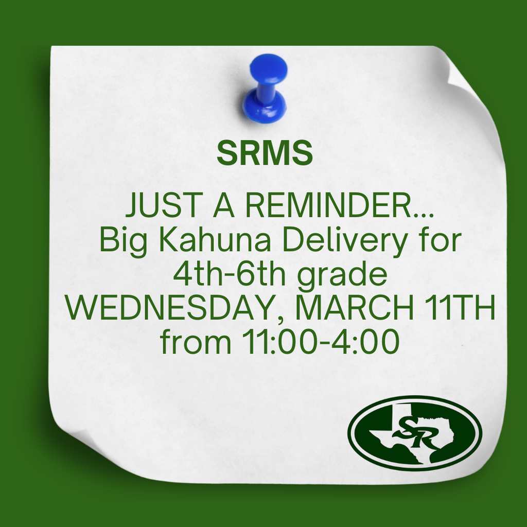 Reminder for the Big Kahuna Delivery