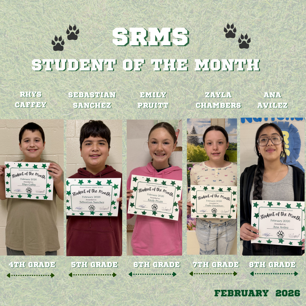 Group of students of the month